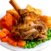 Roast Lamb Shank Meal